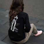 Longsleeve rowerowy DAMPER – bawełniany czarny