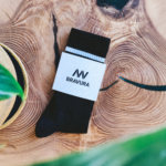 Skarpety bawełniane na rower CREW - black