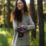 Damska koszulka rowerowa BILBAO - szara