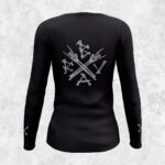 Damska koszulka rowerowa BILBAO - czarna